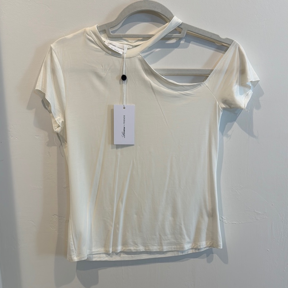 Lovers + Friends Torn Shoulder Top! NWT!